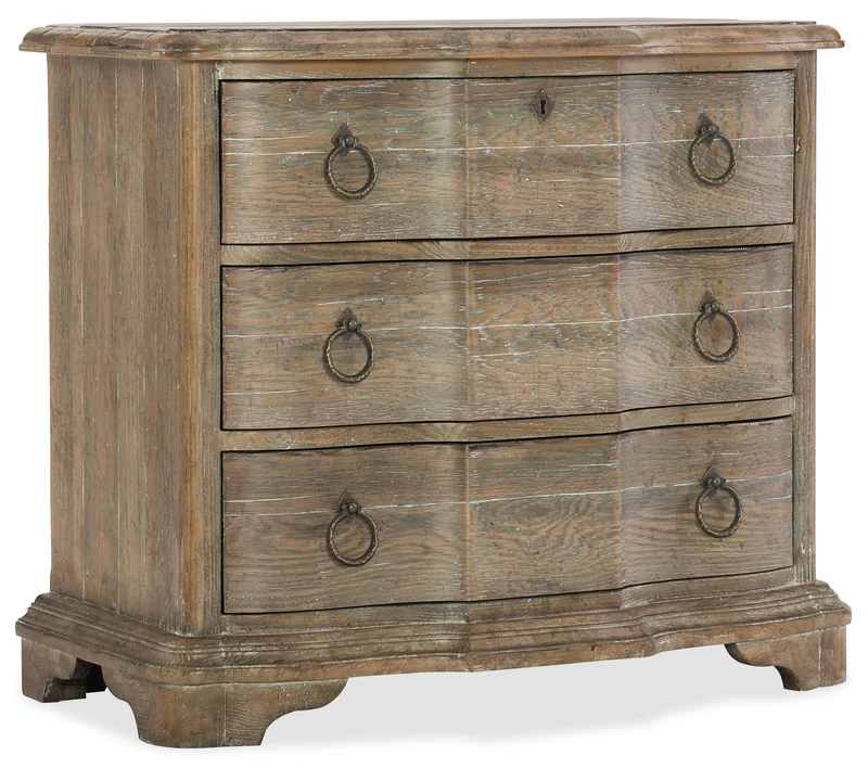 Hooker Furniture - Boheme Bastogne Three-Drawer Nightstand - 5750-90016-MWD Light Brown / 18.5" X 34.75" X 30"