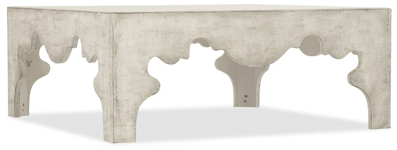 Hooker Furniture - Boheme Flanders Square Cocktail Table - 5750-80112-LTWD White / 40" X 40" X 16"