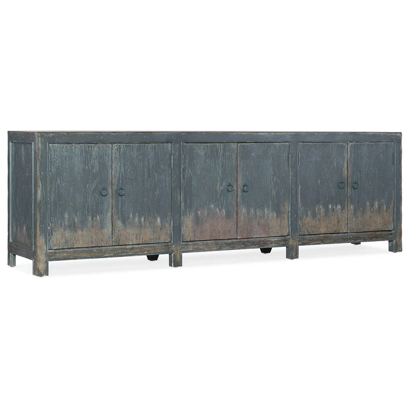 Hooker Furniture - Boheme Salvator Media Console - 5750-55489-BLU Blue / 18.5" X 89" X 28"