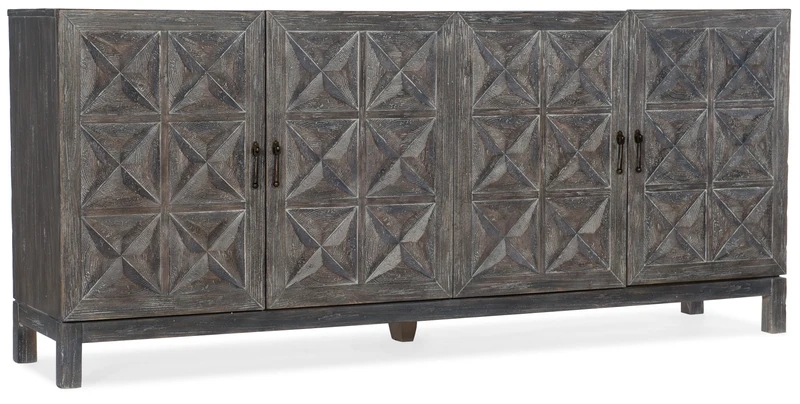 Hooker Furniture - Beaumont Entertainment Console - 5751-55483-89 Grey / 18" X 83.5" X 36"