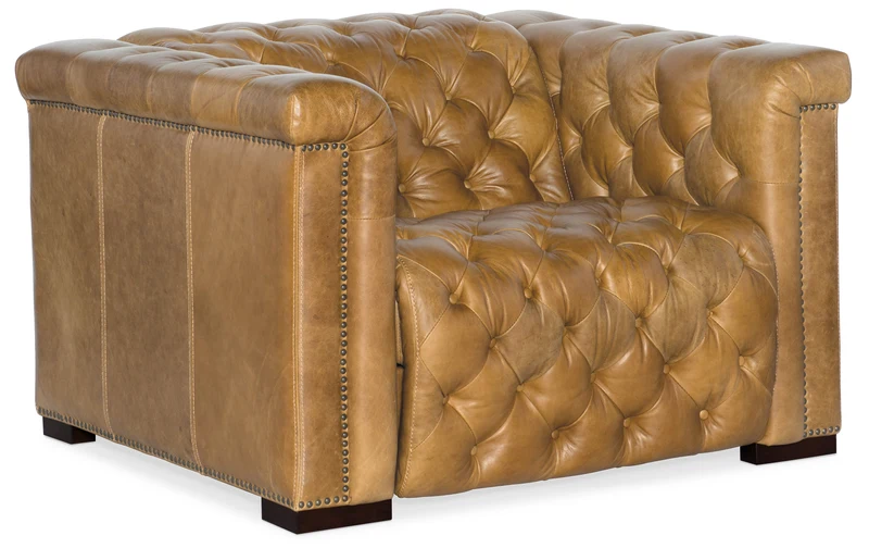 Hooker Furniture - Savion Grandier Power Recliner w/ Power Headrest - SS434-P1-086 Light Brown / 43" X 47" X 30"
