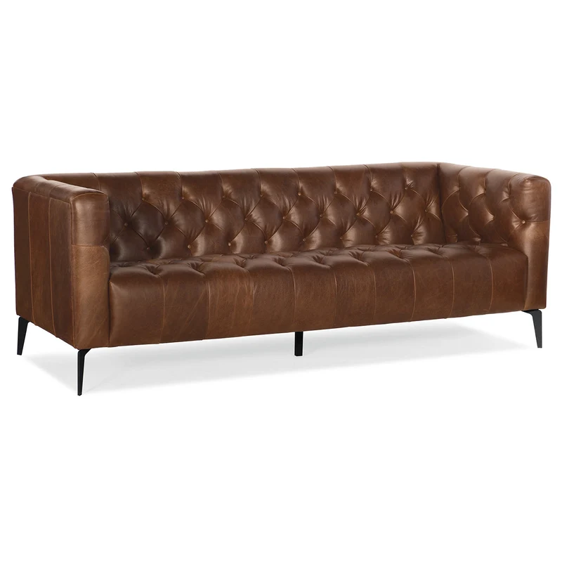 Hooker Furniture - Nicolla Stationary Sofa - SS637-03-089 Medium Brown / 34" X 84" X 30"