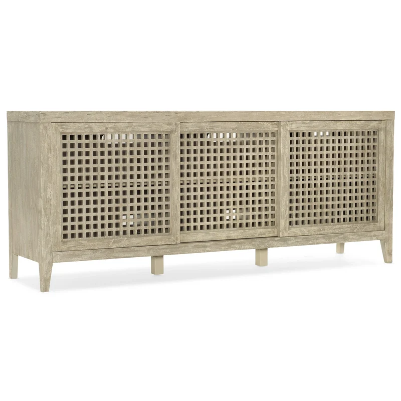 Hooker Furniture - Ciao Bella Entertainment Console - 5805-55483-80 Light Brown / 19.25" X 80" X 33"