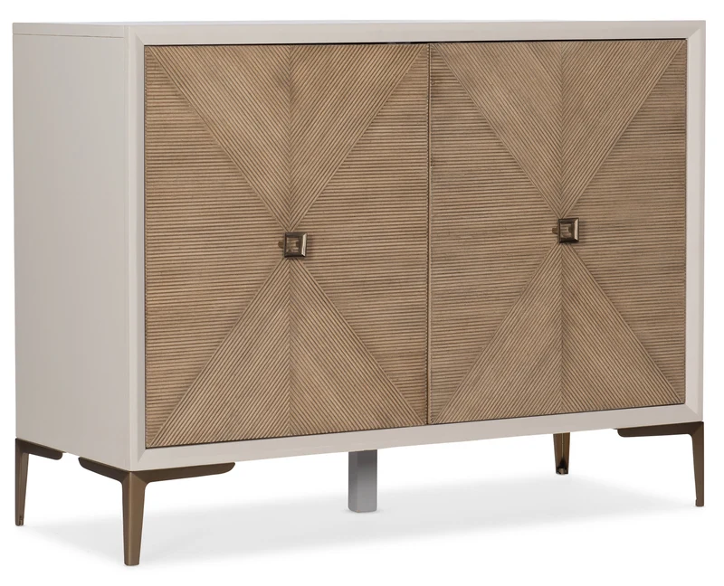 Hooker Furniture - Melange Lisette Hall Chest - 638-85460-05 White / 18.25" X 46.25" X 35.25"