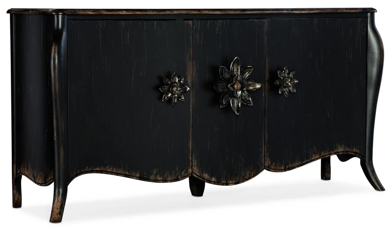 Hooker Furniture - Sanctuary Bien Ame Buffet - 5845-75900-99 Black / 19.75" X 73" X 36"