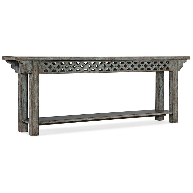 Hooker Furniture - La Grange Burnham Console - 6960-85002-45 Blue / 16" X 90" X 32"