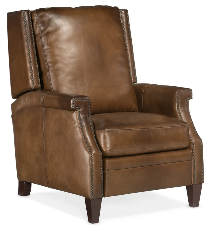 Hooker Furniture - Collin Manual Push Back Recliner - RC379-PB-083 Medium Brown / 38.5" X 30.25" X 42.5"
