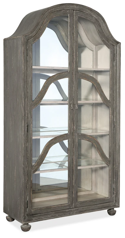 Hooker Furniture - Alfresco Costa Display Cabinet - 6025-75906-95 Grey / 19" X 46" X 90.25"