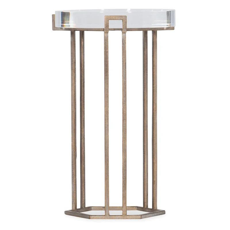 Hooker Furniture - Melange Grove Round End Table - 638-80009-00 Gold / 12.5" X 12.5" X 20.5"