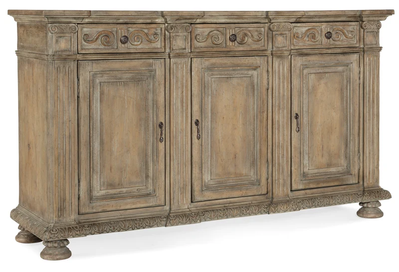 Hooker Furniture - Castella 72in Credenza - 5878-85001-80 Light Brown / 20" X 72" X 42.5"