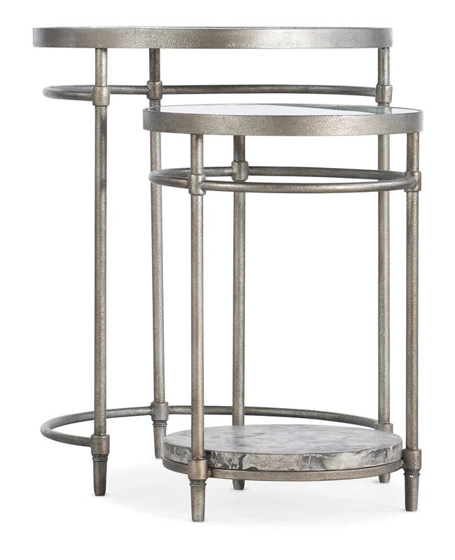 Hooker Furniture - Nesting Table - 5889-80113-00 Silver / 19" X 19" X 24"