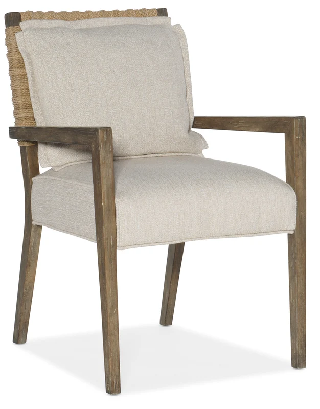 Hooker Furniture - Sundance Woven Back Arm Chair - 6015-75301-89 Beige / 25.75" X 23" X 34.5"