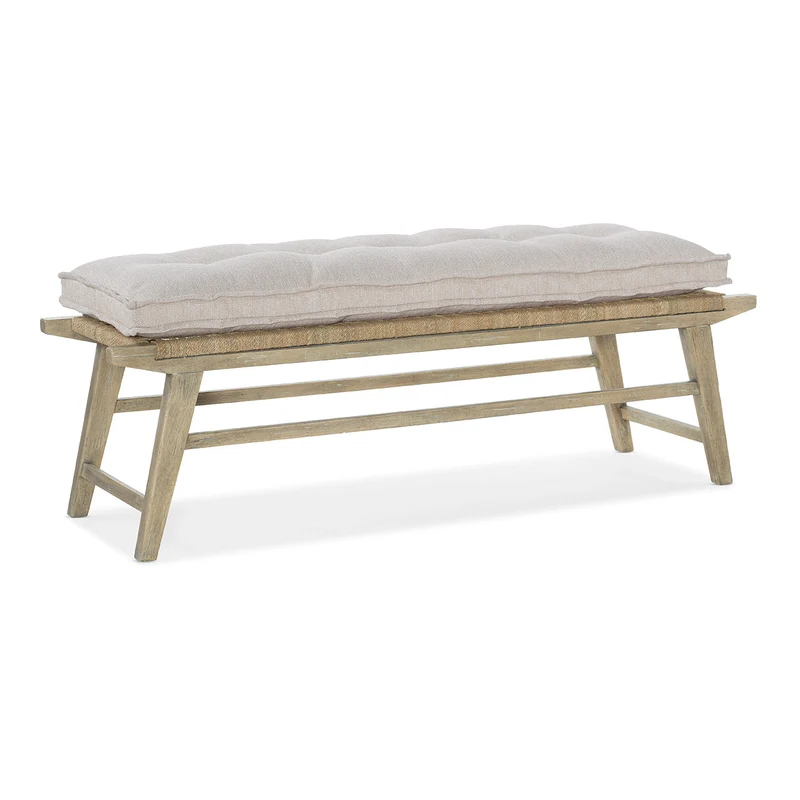Hooker Furniture - Surfrider Bed Bench - 6015-90019-80 Beige / 18" X 64.5" X 21.5"