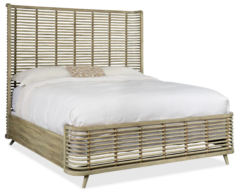 Hooker Furniture - Surfrider Queen Rattan Bed - 6015-90250-80 Light Wood / Queen