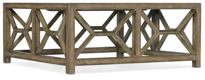 Hooker Furniture - Sundance Square Coffee Table - 6015-80111-89 Dark Wood / 42" X 42" X 18.25"