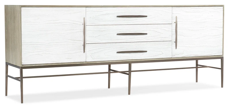 Hooker Furniture - Cascade Entertainment Console - 6120-55480-05 Beige / 18" X 80" X 32.25"