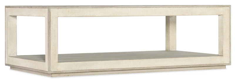Hooker Furniture - Cascade Rectangle Cocktail Table - 6120-80110-80 Beige / 30.25" X 52.25" X 17.5"