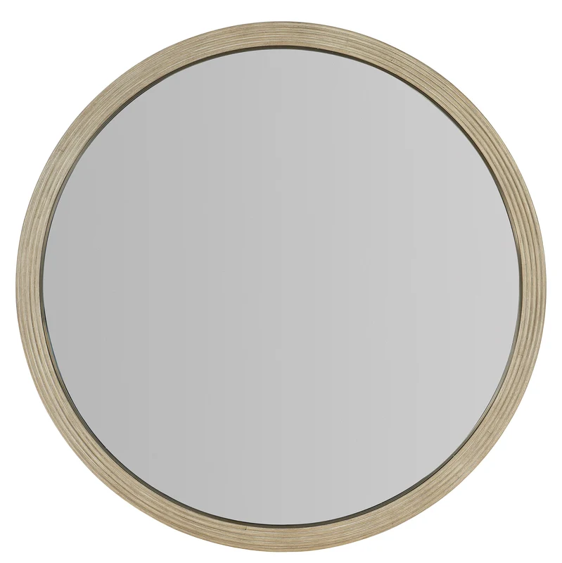 Hooker Furniture - Cascade Round Mirror - 6120-90007-05 Beige / 1.25" X 42" X 42"