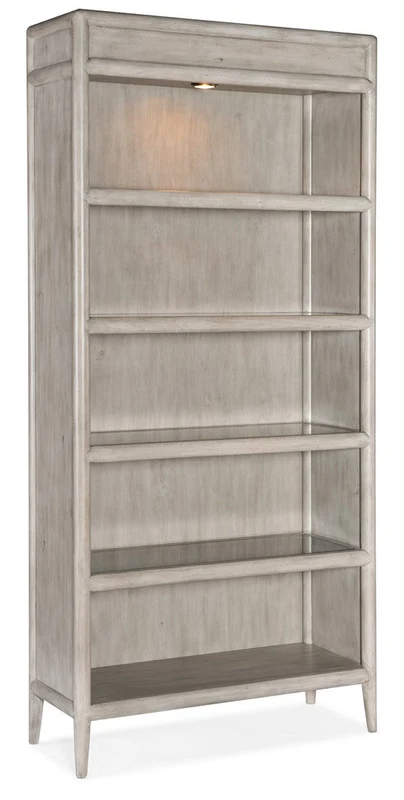 Hooker Furniture - Burnham Bookcase - 5921-10445-90 Light Wood / 15" X 39.75" X 85.25"