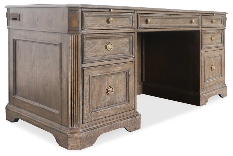 Hooker Furniture - Sutter Junior Executive Desk - 5981-10660-80 Medium Brown / 30" X 66" X 30.25"