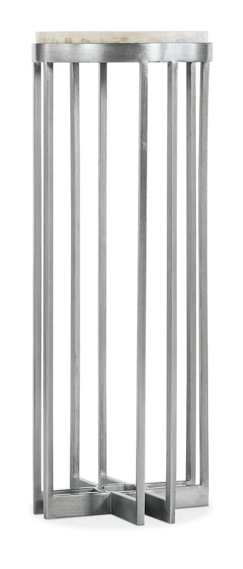 Hooker Furniture - Melange Marin 32in Accent End Table - 5934-50002-00 Silver / 12" X 12" X 32"