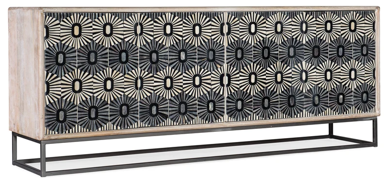 Hooker Furniture - Melange Whitmore Four Door Credenza - 628-85111-02 Light Brown / 18" X 79.5" X 32"
