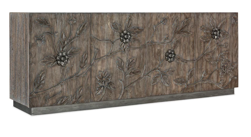 Hooker Furniture - Melange Florence Four Door Credenza - 628-85103-85 Medium Wood / 21" X 90" X 34.25"