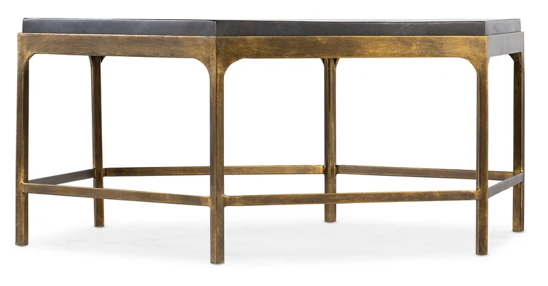 Hooker Furniture - Commerce & Market Octavius Cocktail Table - 7228-80050-00 Gold / 39" X 39" X 17"