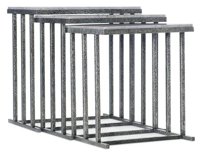 Hooker Furniture - Melange Bianca Nesting Tables - 628-50028-40 Grey / 18" X 24" X 25.75"
