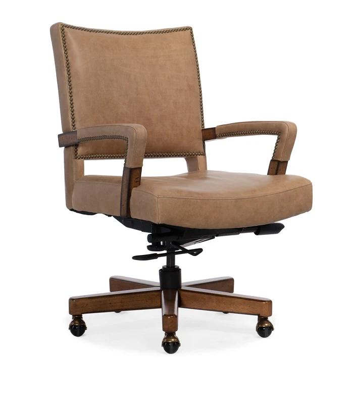 Hooker Furniture - Chace Executive Swivel Tilt Chair - EC422-088 Light Brown / 28" X 24" X 36.5"