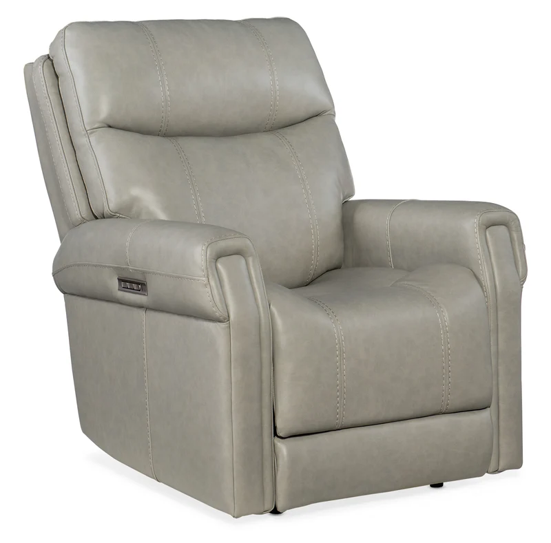 Hooker Furniture - Carroll Power Recliner with Power Headrest and Lumbar - RC603-PHZL-091 Light Grey / 41.5" X 34" X 40.5"