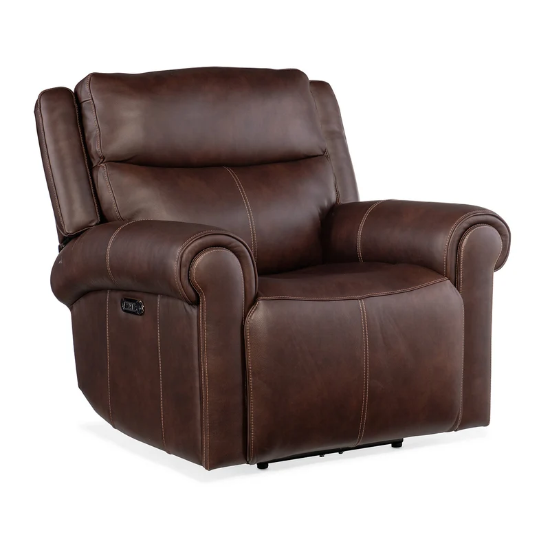 Hooker Furniture - Montel Lay Flat Power Recliner with Power Headrest & Lumbar - SS705-PHL1-047 Dark Blue / 40.5" X 43.5" X 43"
