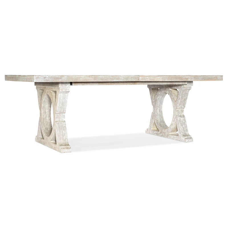 Hooker Furniture - Serenity Topsail Rectangle Dining Table w/2-18in Leaves - 6350-75207-80 White / 44" X 86" X 30.25"