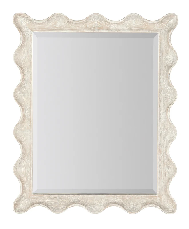 Hooker Furniture - Serenity Bora Landscape Mirror - 6350-90008-80 White / 2.5" X 44" X 35.75"