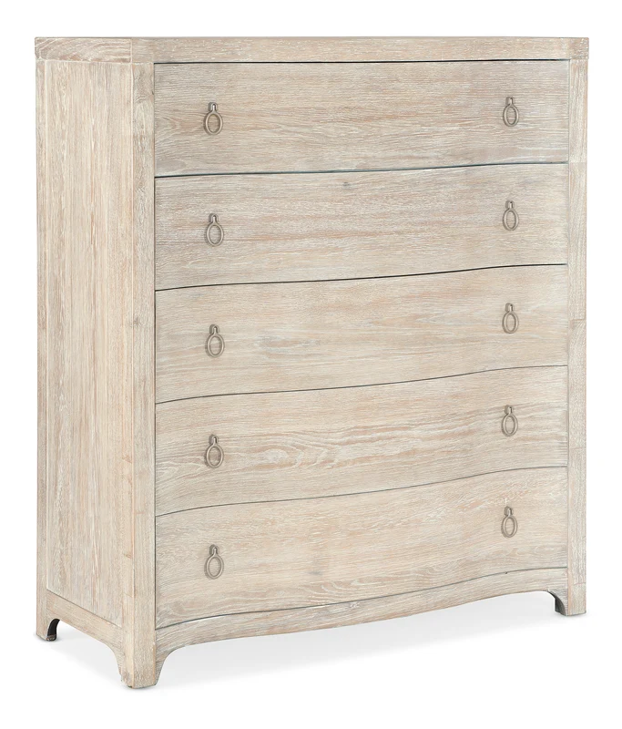 Hooker Furniture - Serenity Monterey Five Drawer Chest - 6350-90010-80 White / 18.5" X 46" X 53"