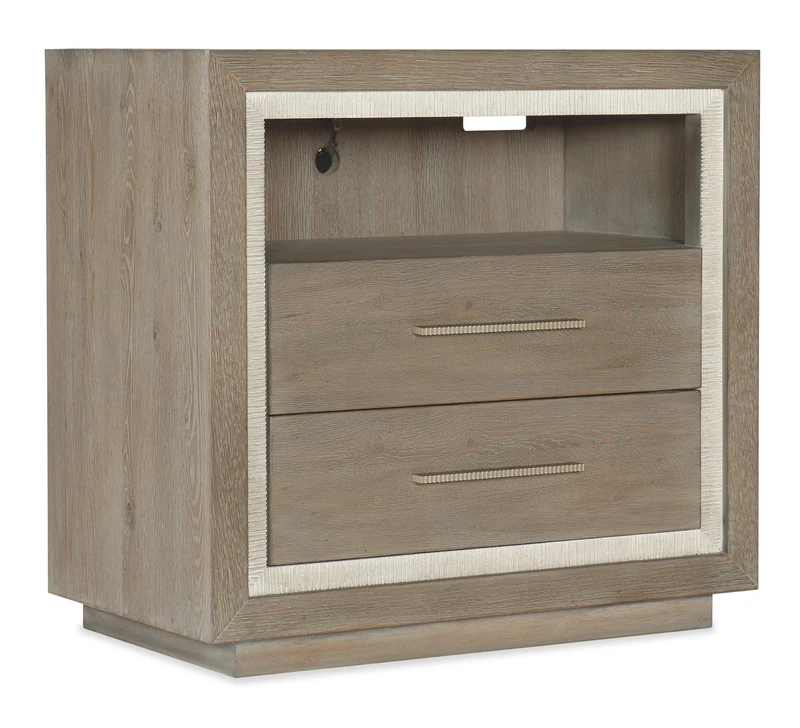 Hooker Furniture - Serenity Balboa Two Drawer Nightstand - 6350-90016-95 Grey / 19" X 32" X 30.25"