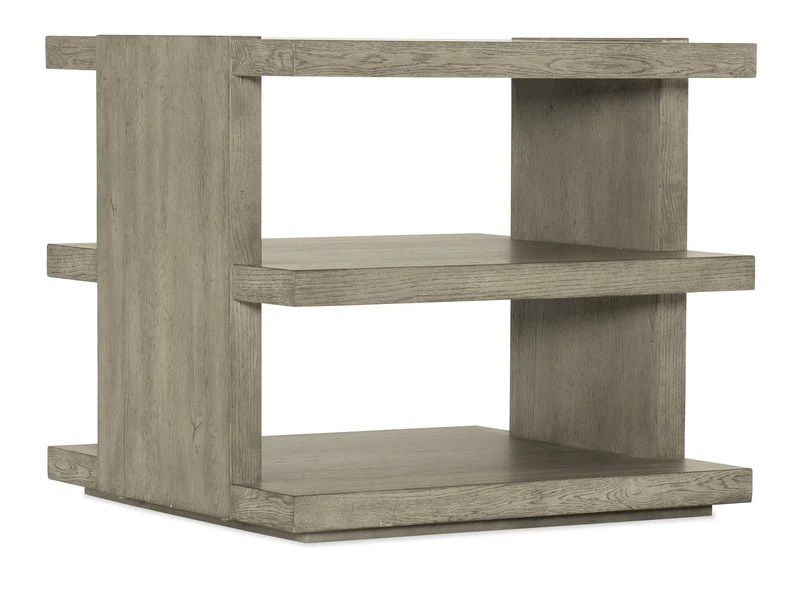 Hooker Furniture - Linville Falls Overlook Trails End Table - 6150-80113-85 Medium Wood / 26.25" X 26" X 24.25"