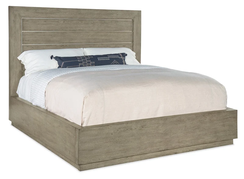 Hooker Furniture - Linville Falls Mill Ridge King Panel Bed - 6150-90266-85 Medium Wood / King