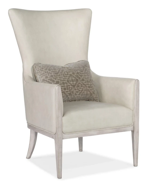 Hooker Furniture - Kyndall Club Chair with Accent Pillow - Beige - CC903-003 Beige / 32.5" X 28.75" X 46.25"