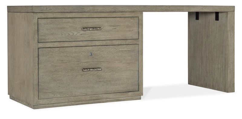 Hooker Furniture - Linville Falls 72" Desk with Lateral File - 6150-10908-85 Grey / 24" X 72" X 30"