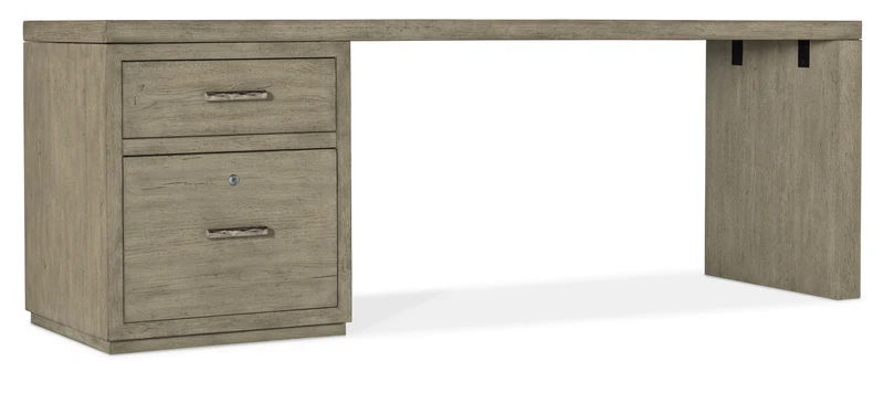 Hooker Furniture - Linville Falls 84" Desk with One File - 6150-10915-85 Medium Wood / 24" X 84" X 30"