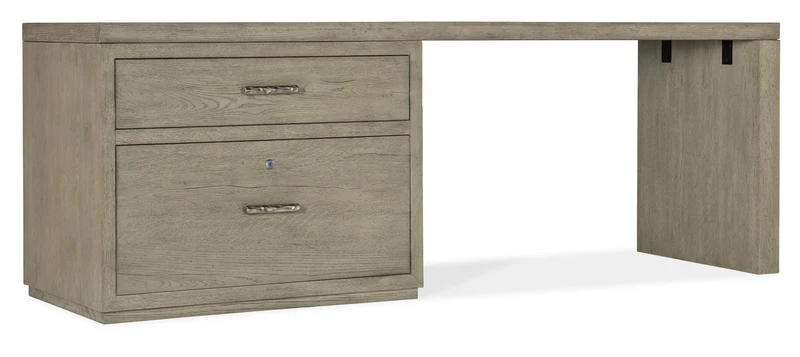 Hooker Furniture - Linville Falls 84" Desk with Lateral File - 6150-10917-85 Medium Wood / 24" X 84" X 30"