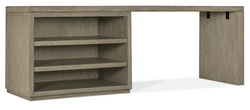 Hooker Furniture - Linville Falls 84" Desk with Open Desk Cabinet - 6150-10916-85 Medium Wood / 24" X 84" X 30"
