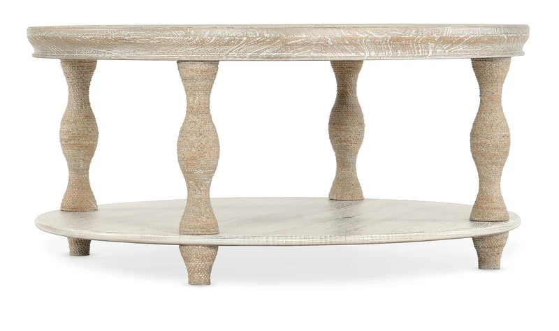 Hooker Furniture - Serenity Bahari Round Cocktail Table - 6350-80111-80 Light Wood / 40" X 40" X 19.25"