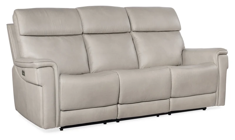 Hooker Furniture - Lyra Zero Gravity Power Sofa w/Power Headrest - SS608-PHZL3-091 Light Grey / 42" X 89.5" X 42.5"
