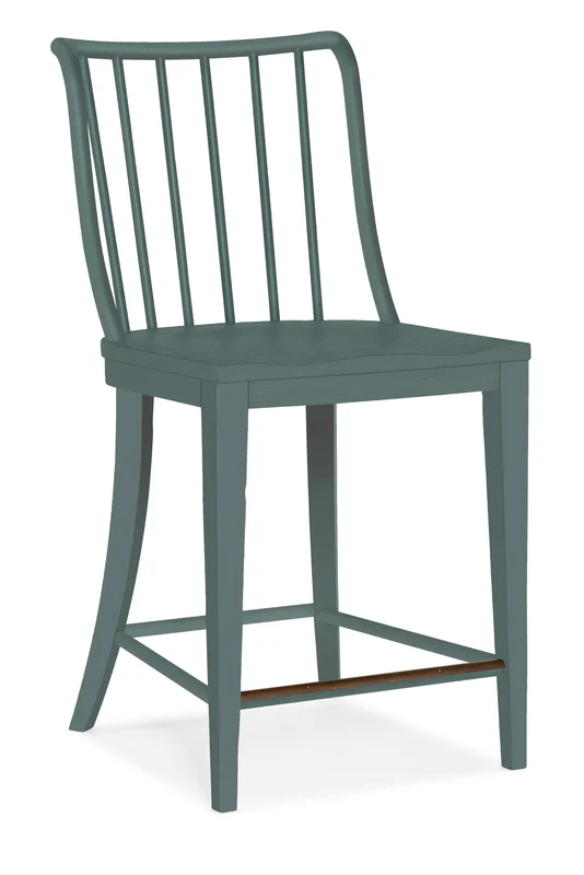 Hooker Furniture - Serenity Bermuda Counter Chair - 6350-75350-46 Blue / 24.25" X 19.75" X 39.75"