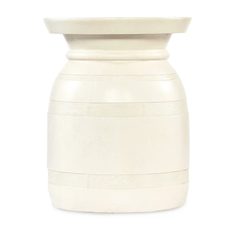Hooker Furniture - Big Sky Tahoe Urn Spot Table - 6700-50003-02 White / 20" X 20" X 25.25"