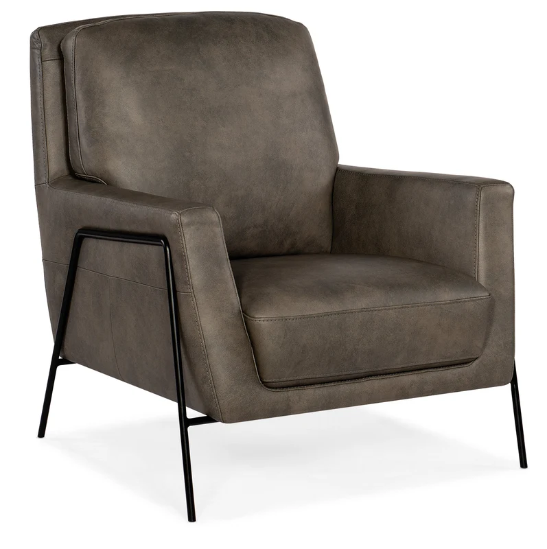 Hooker Furniture - Amette Metal Frame Club Chair - CC452-093 Black / 35.25" X 30.5" X 35.5"