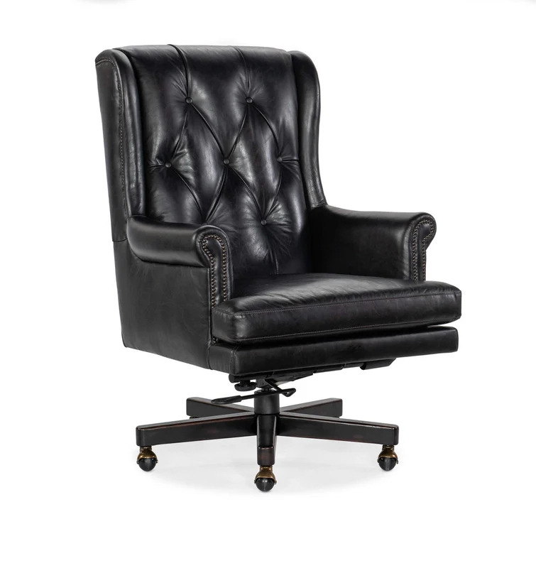 Hooker Furniture - Charleston Executive Swivel Tilt Chair - Black - EC110-099 Black / 33.75" X 29" X 44.75"