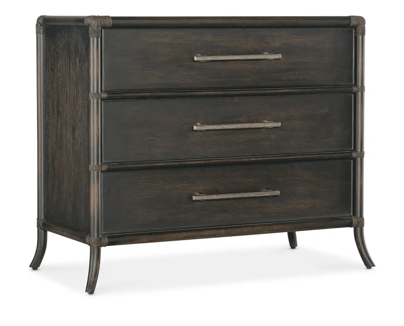 Hooker Furniture - Retreat Pole Rattan Chest - 6950-90017-99 Dark Wood / 20" X 40" X 32"
